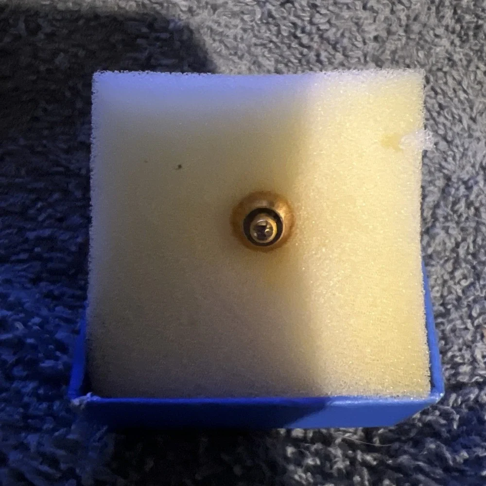 Vtg Collectible Walmart Pin‎ 20 Years In Blue Box Gold Tone